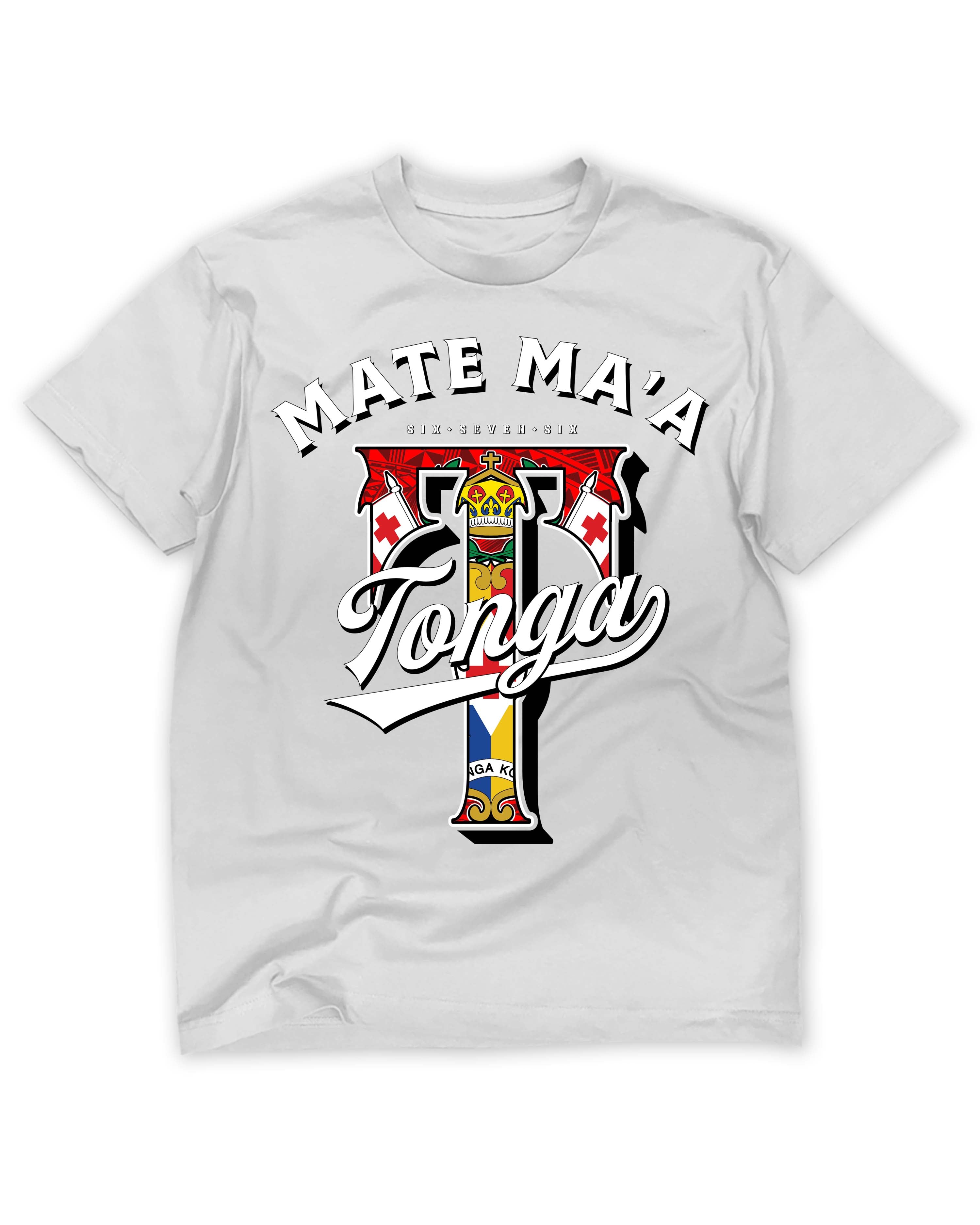 Red Mate Ma'a Tonga White Tee - Vintage Bootleg