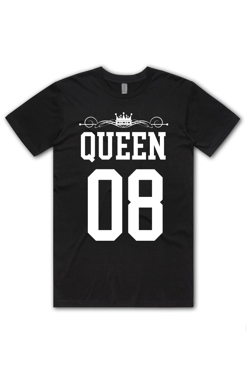 Queen Custom Number - Black Tee - Vintage Bootleg