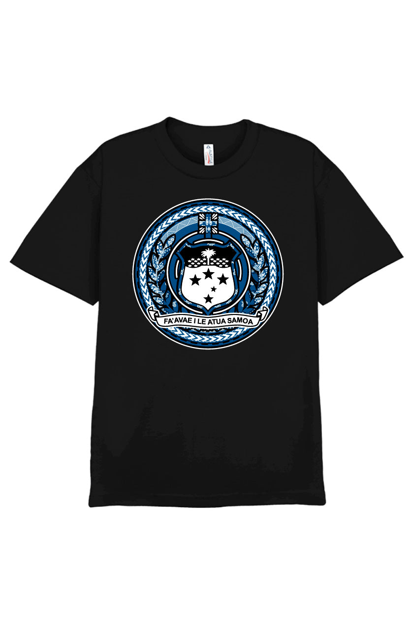 Samoa Blue Crest Tee - Vintage Bootleg