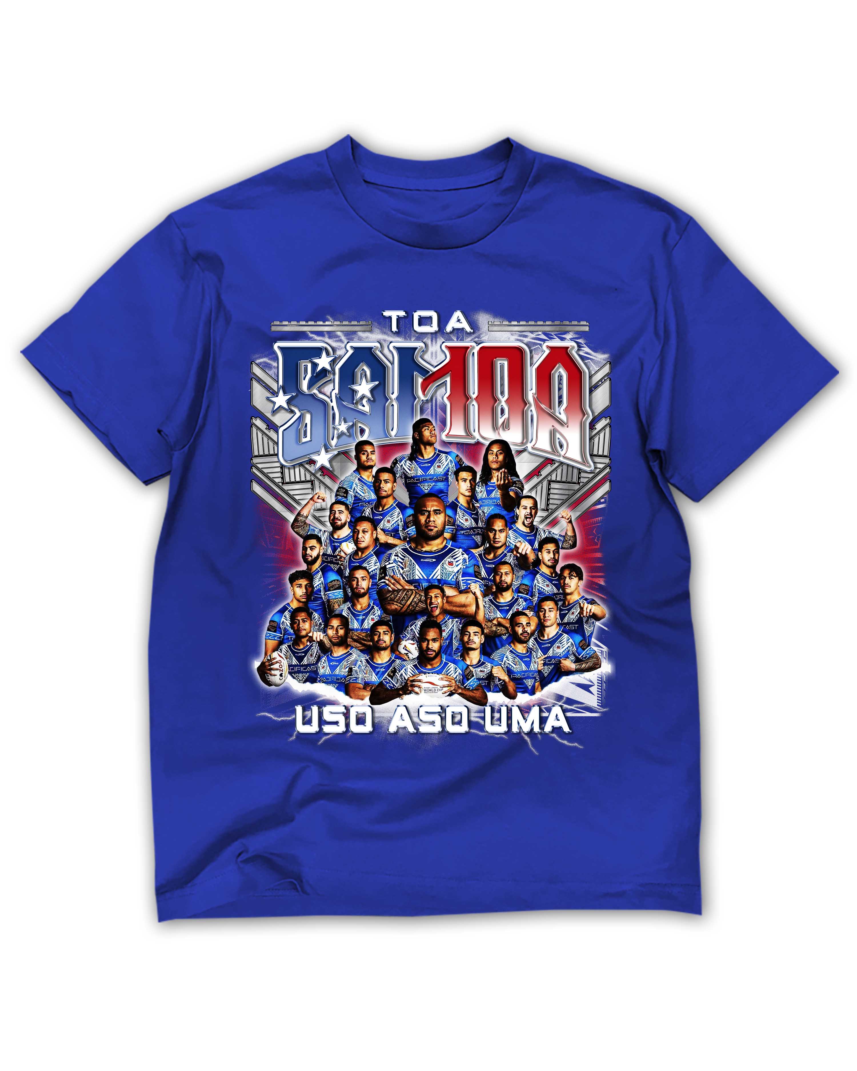 Toa Samoa Blue Tee - Vintage Bootleg