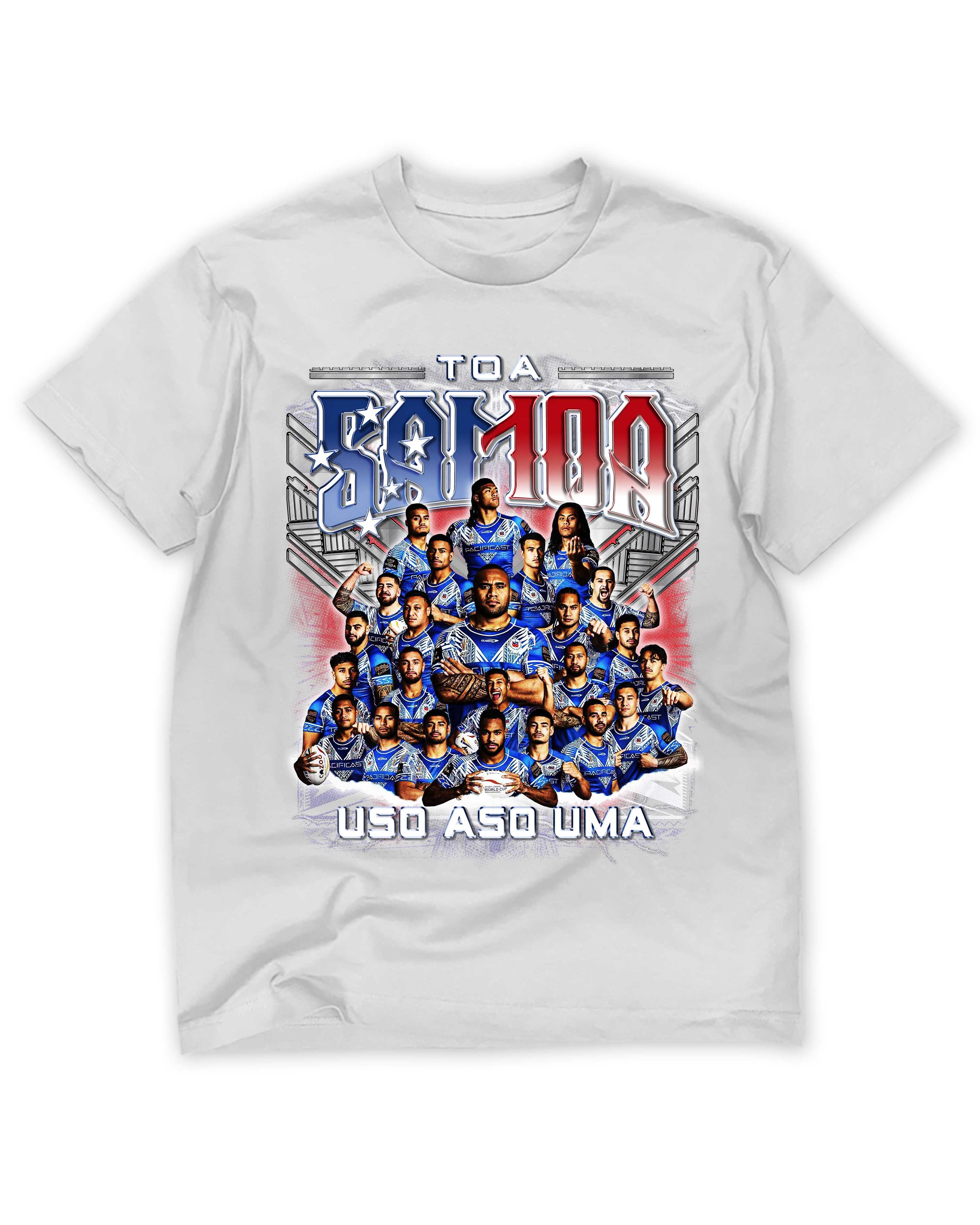 Toa Samoa White Tee - Vintage Bootleg