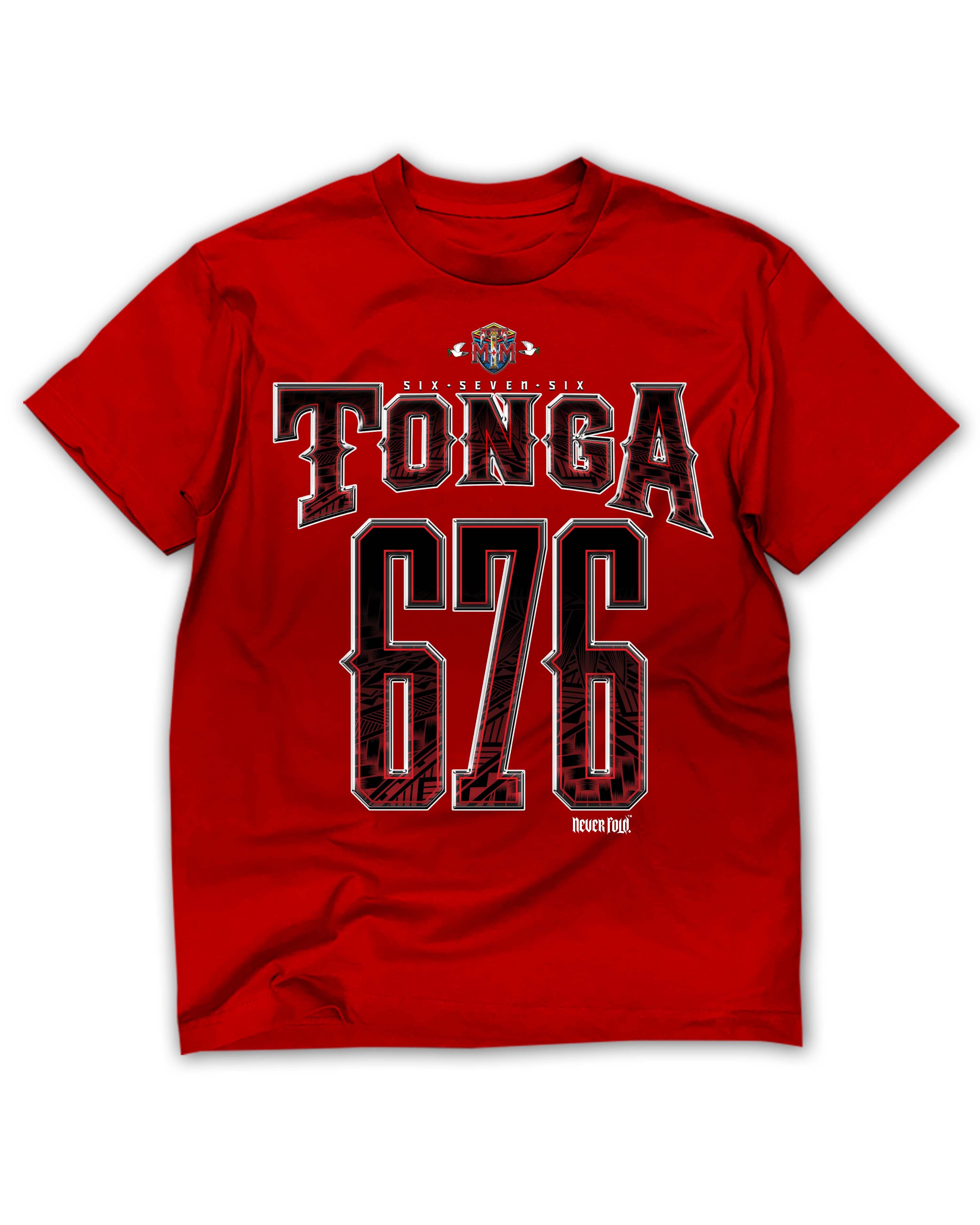 Red Tonga 676 Red Tee - Vintage Bootleg