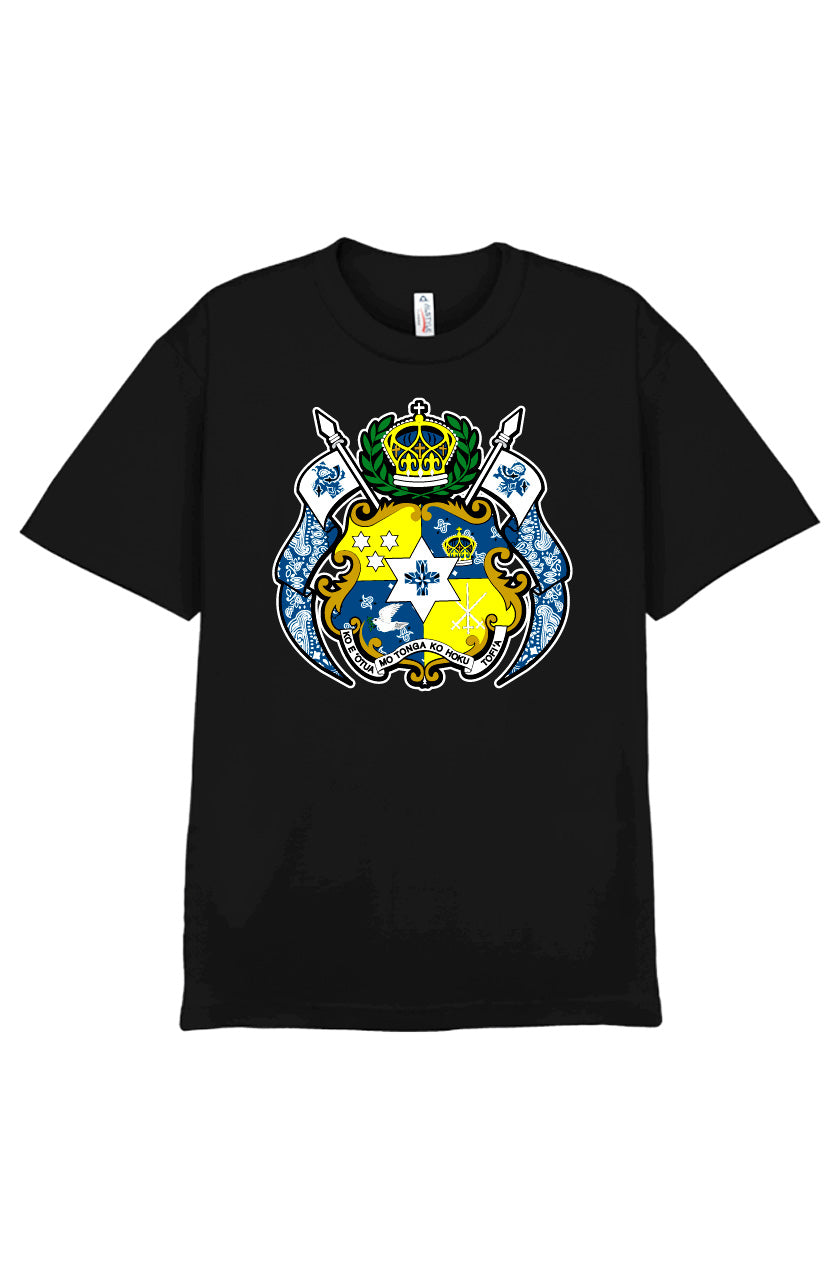 Tongan Crest Tee - Blue Bandana - Vintage Bootleg