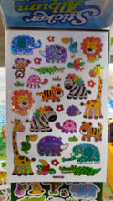 Load image into Gallery viewer, Sticker album wild animals w/stickers
