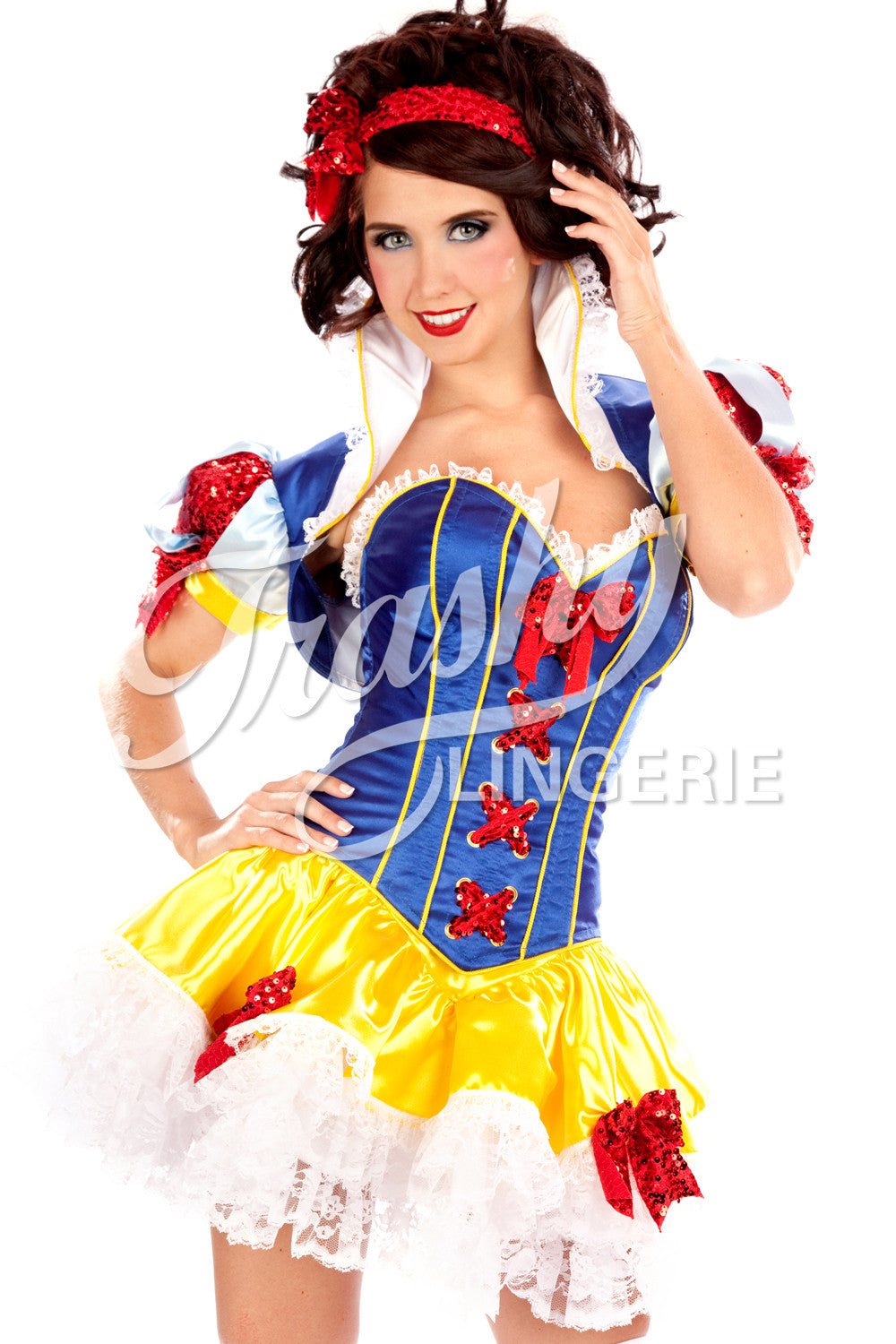 Satin Snow White Deluxe Corset