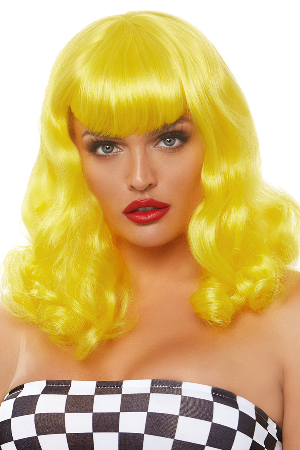 yellow bob wig