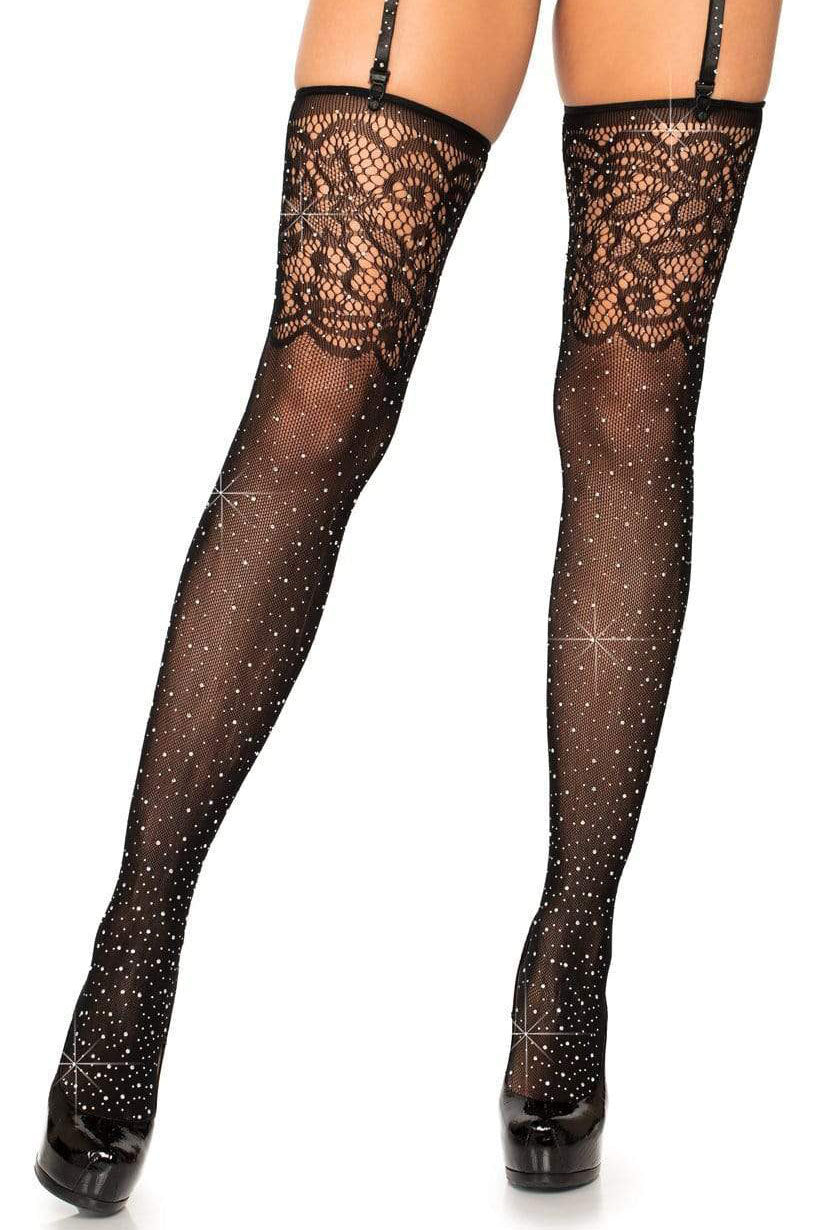 lace fishnet socks