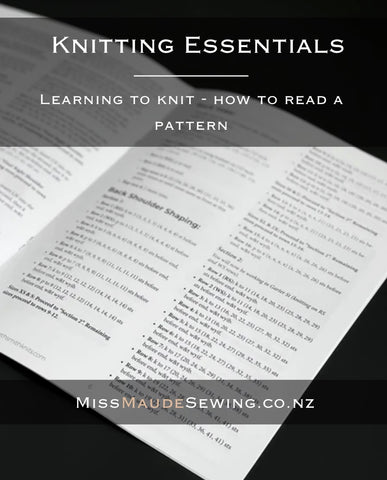 knitting essentials learning to knit how to read a pattern