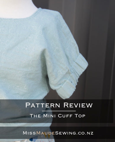 Sewing Pattern Review the mini cuff top  by the assembly line 