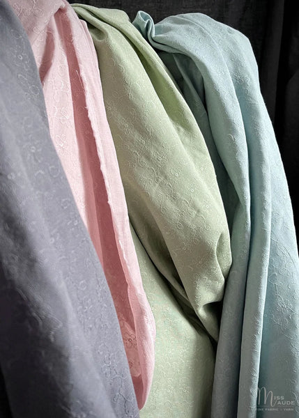 cotton double gauze fabric in four colours for garment sewing