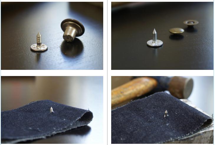 How to install jeans buttons & rivets 