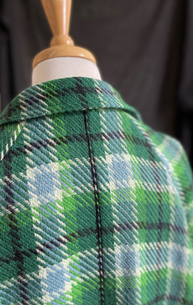 pattern matching checks on the back of the september coat