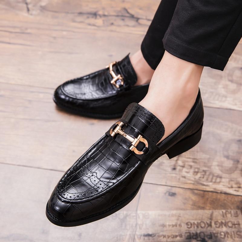 pure leather loafer shoes