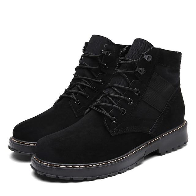 black non slip work boots