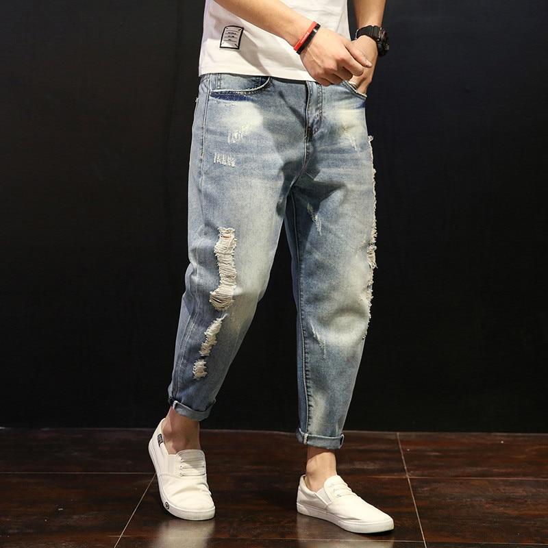 mens loose ripped jeans