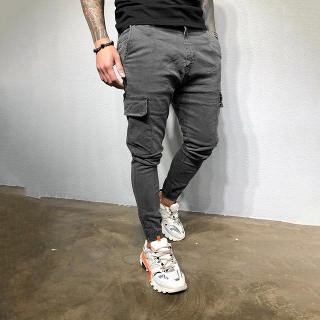 gray sweatpants outfit men