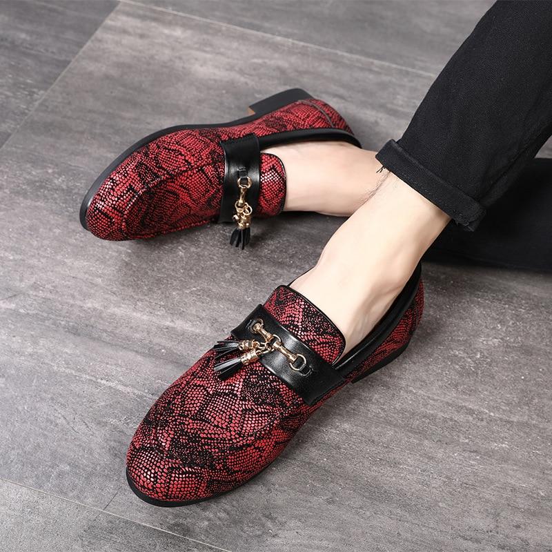 snakeskin pattern shoes