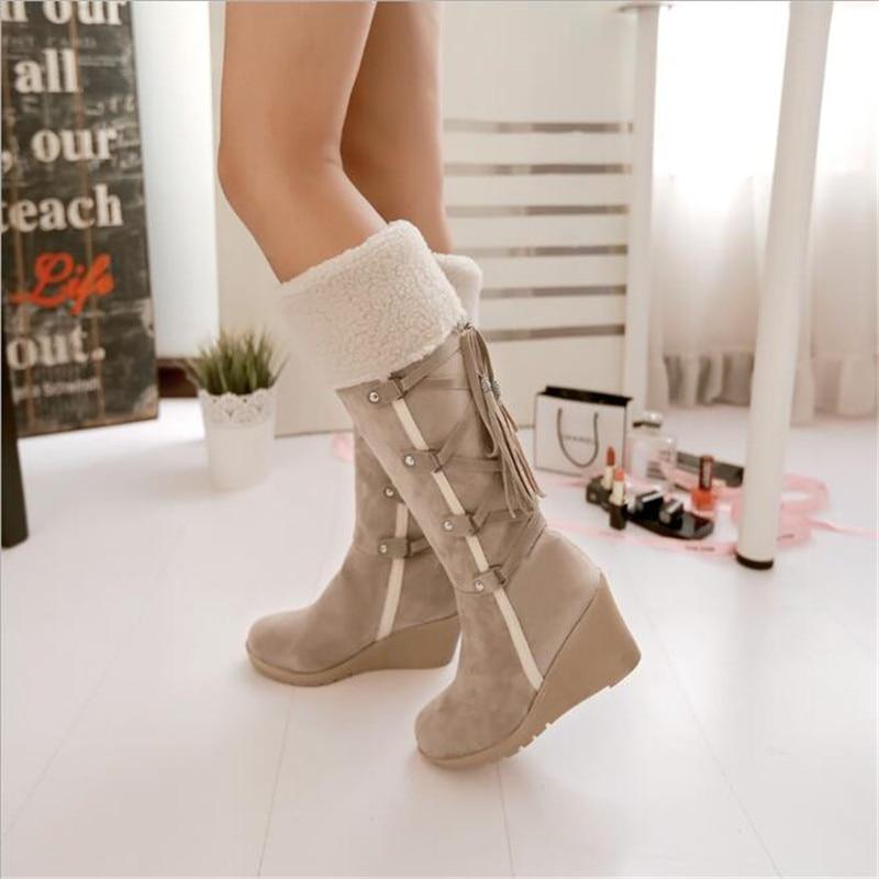 winter boot wedges