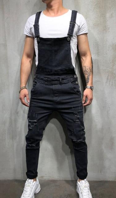 ripped black overalls mens