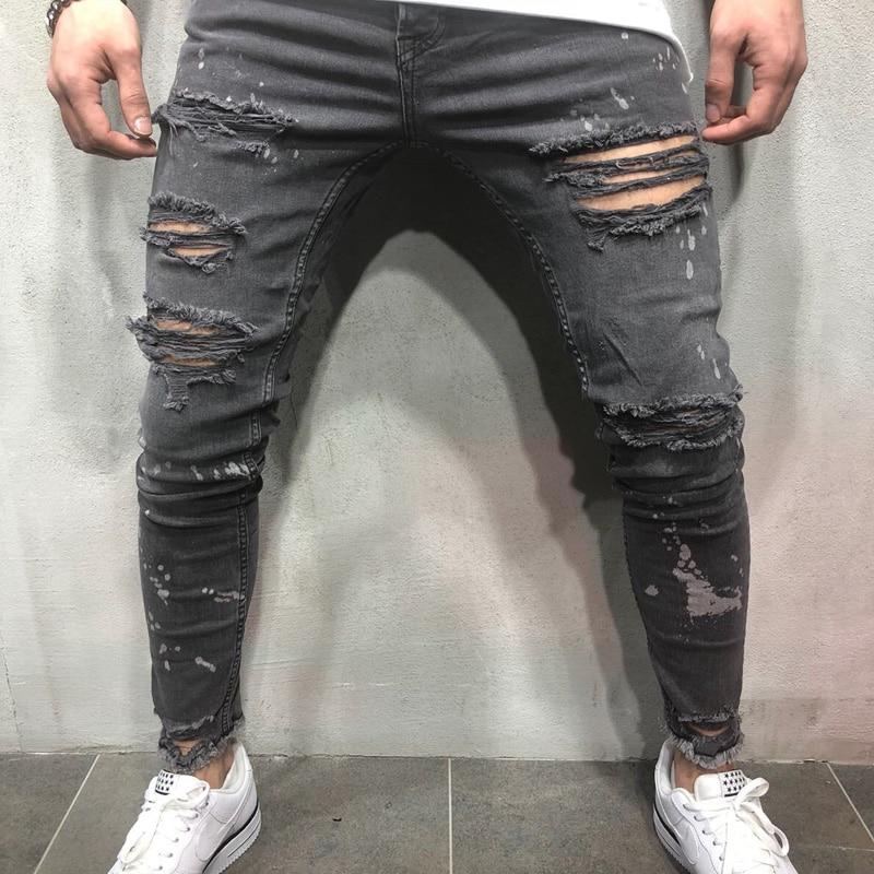 distressed ripped jeans