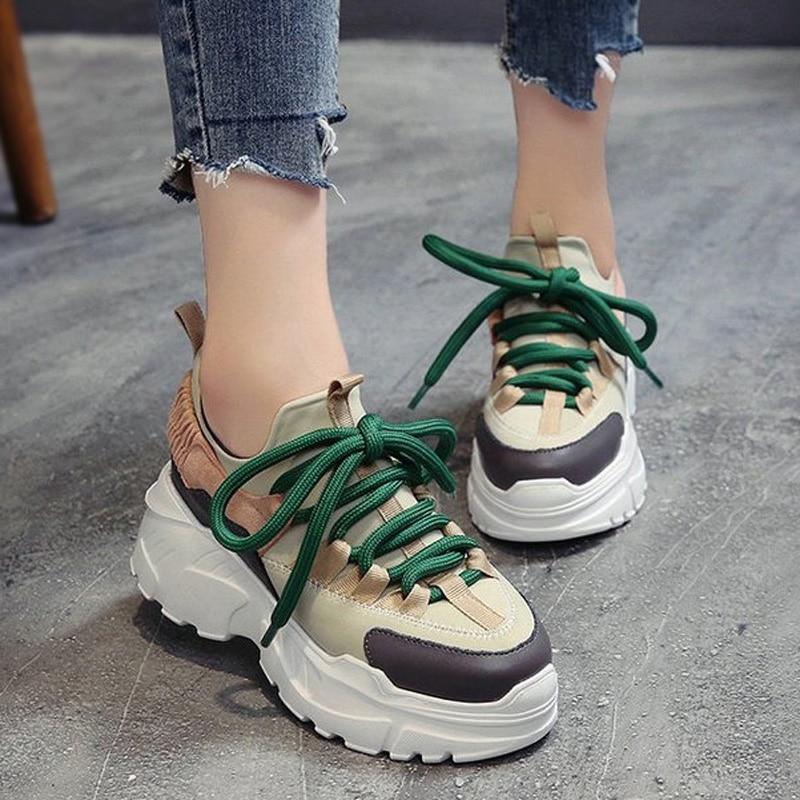 Women Platform Sneakers Height 