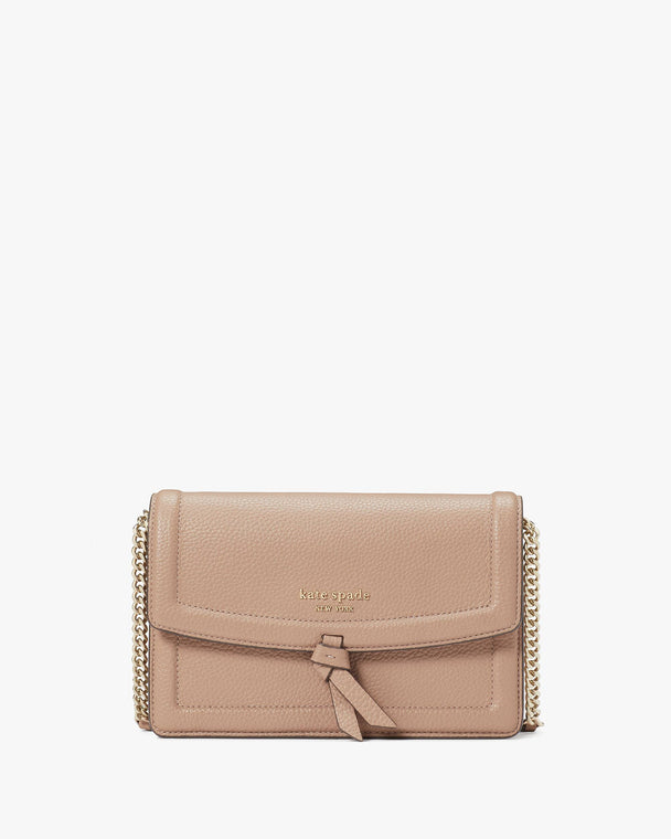 Knott Leather & Suede Flap Crossbody