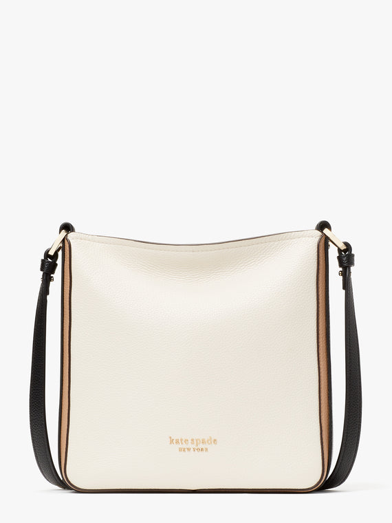 Kate Spade New York Meringue Smooth Nappa Leather Small Crossbody Parchment  One Size