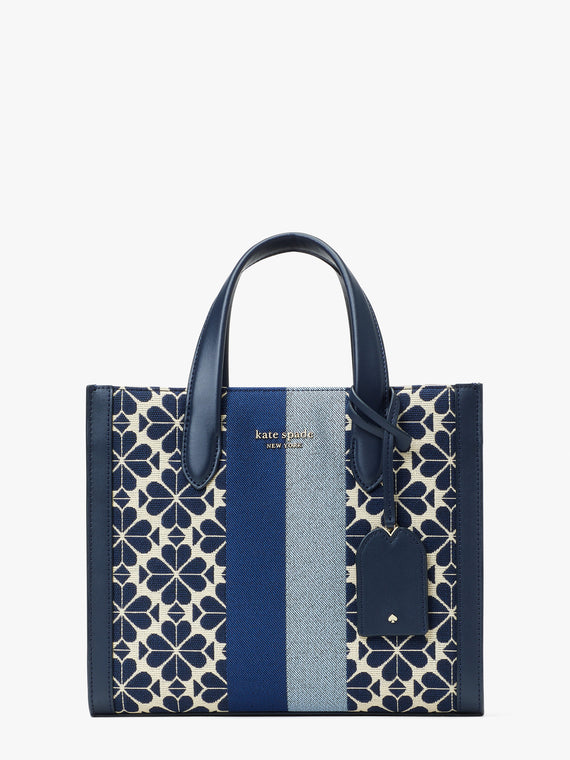 Buy KATE SPADE Spade Flower Jacquard Stripe Market Tote Bag, Blue Color  Women