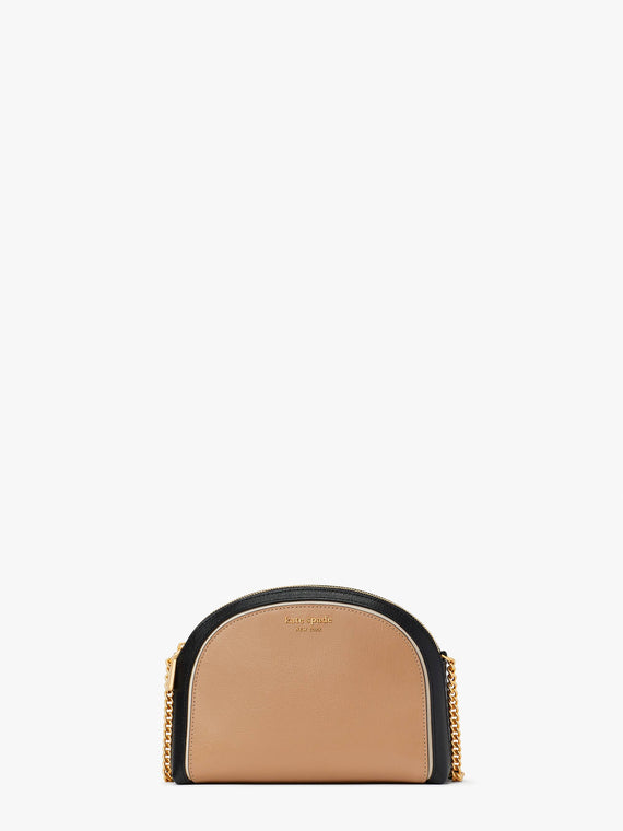 Morgan Colorblocked Double Zip Dome Crossbody