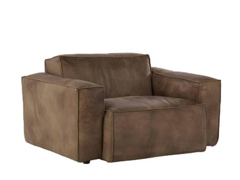 Leren loveseat