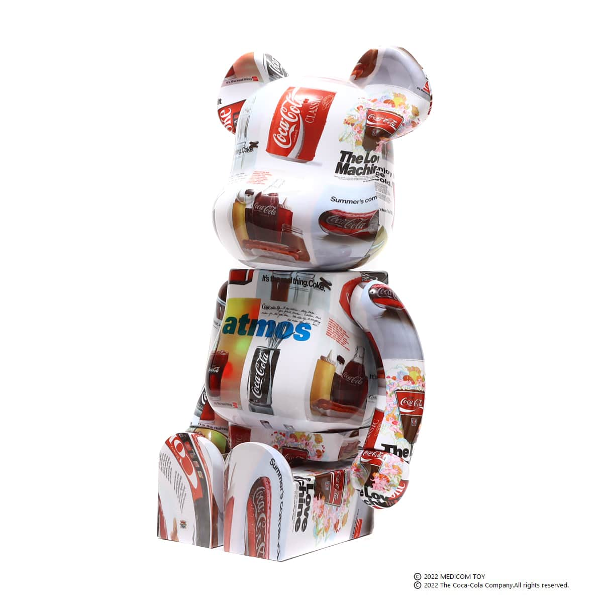 最安値に挑戦中 1日 BE@RBRICK atmos × Coca-Cola 1000% type5 silver