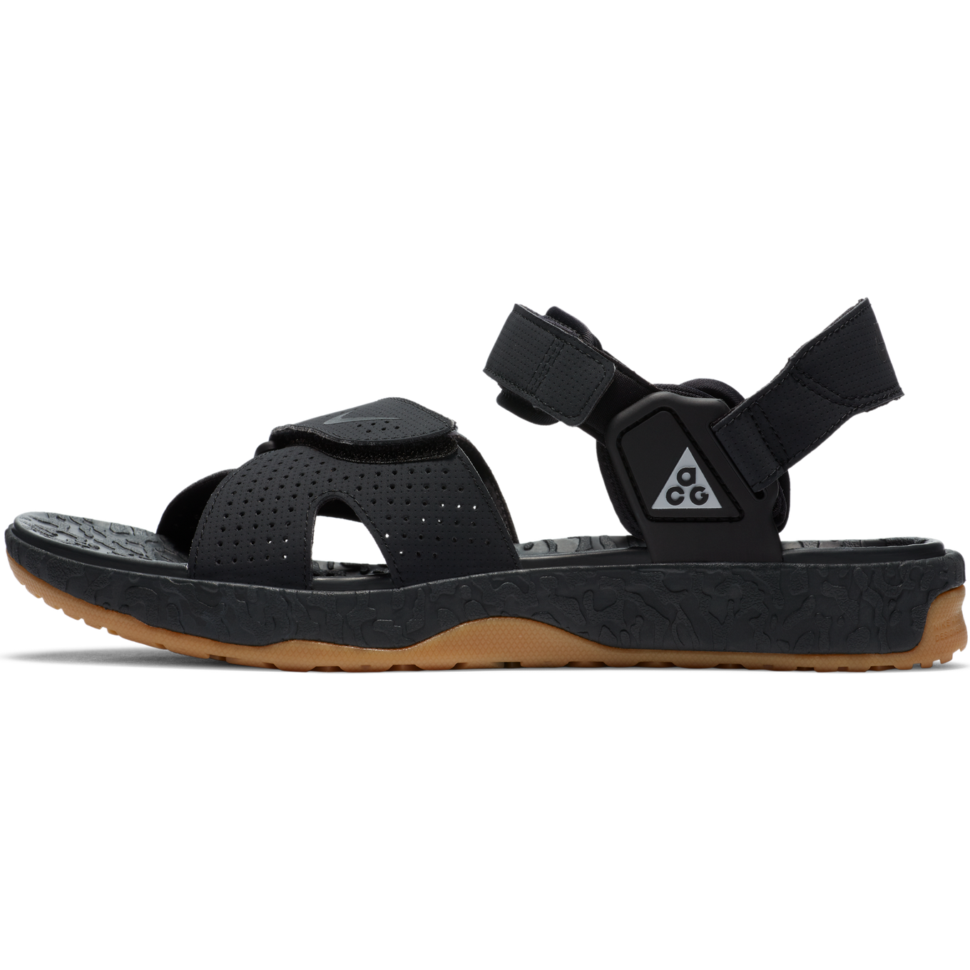 nike slides half black half white