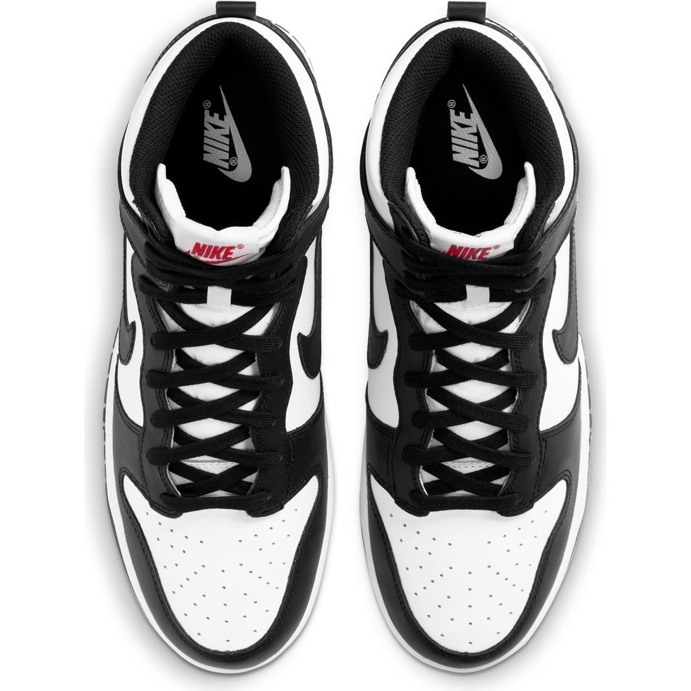 black and white jordan dunks high