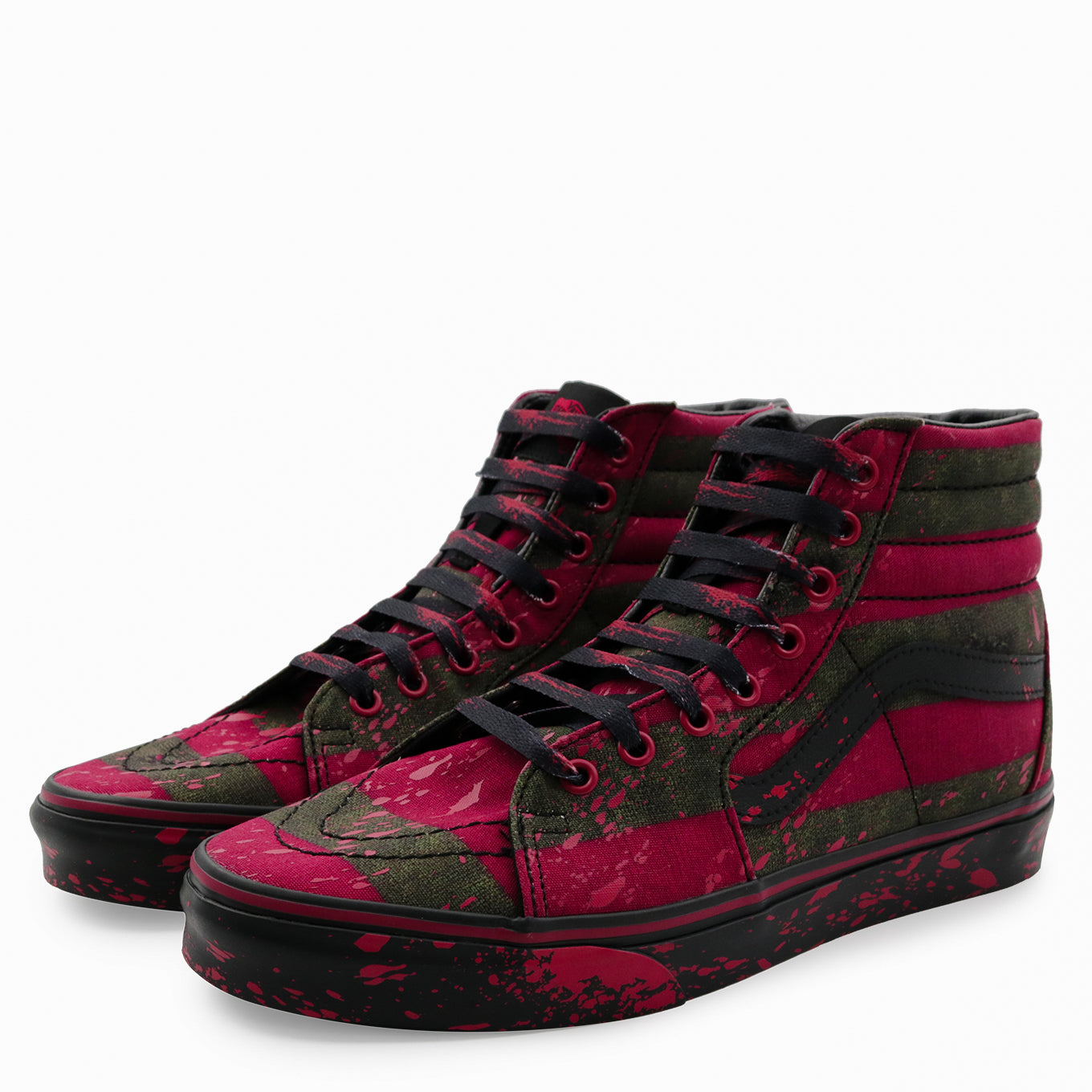 vans sk8 hi velvet skate shoe burgundy