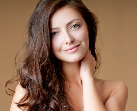 natural beauty brunette woman