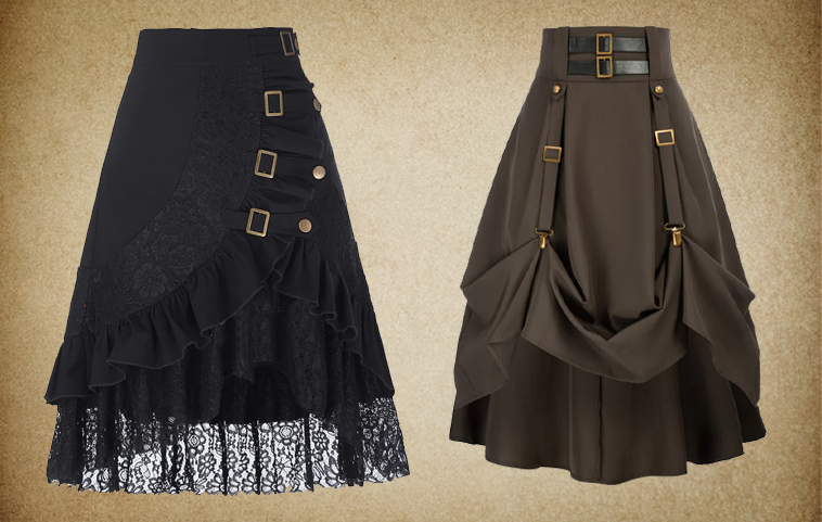 steampunk skirt women