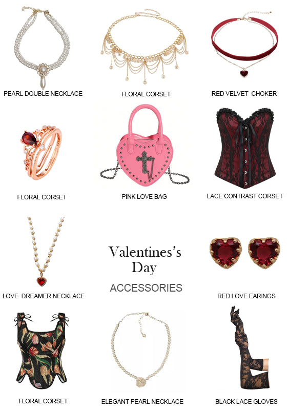 Looking to add a touch of allure to your Valentine's Day look? Look no further than the Scarlet Darkness collection of corsets and belts. Embrace the seductive power of scarlet darkness with these accessories and make a bold statement this Valentine's Day. Don't miss out on this opportunity to captivate hearts and ignite passion.