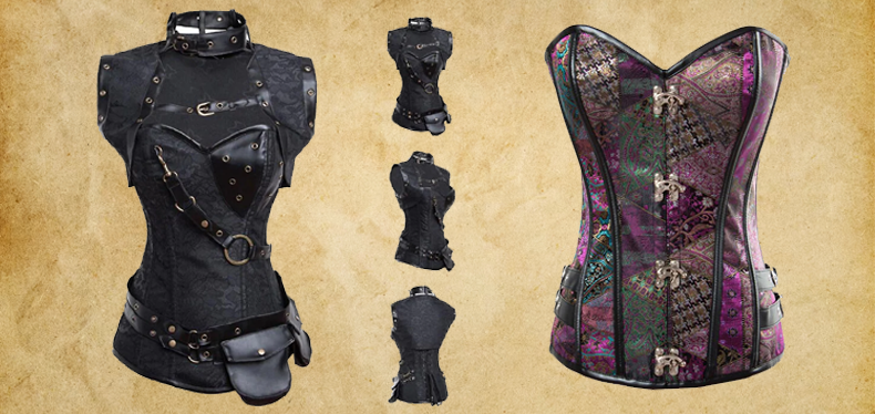 cosutme dress steampunk corset