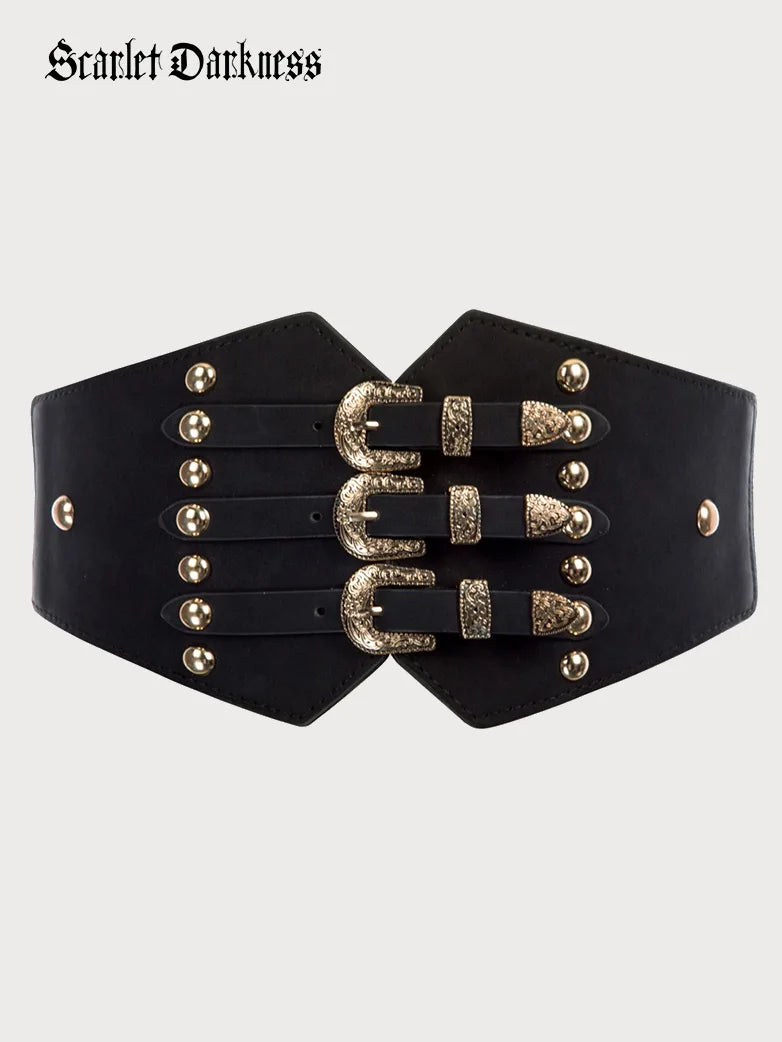 Wide Leather Belt,underbust Corset Belt,plus Size Belt,women Waist Belt,  Cincher Harness Dress Belt -  Canada