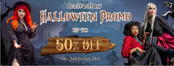 halloween sale up to 50% off
