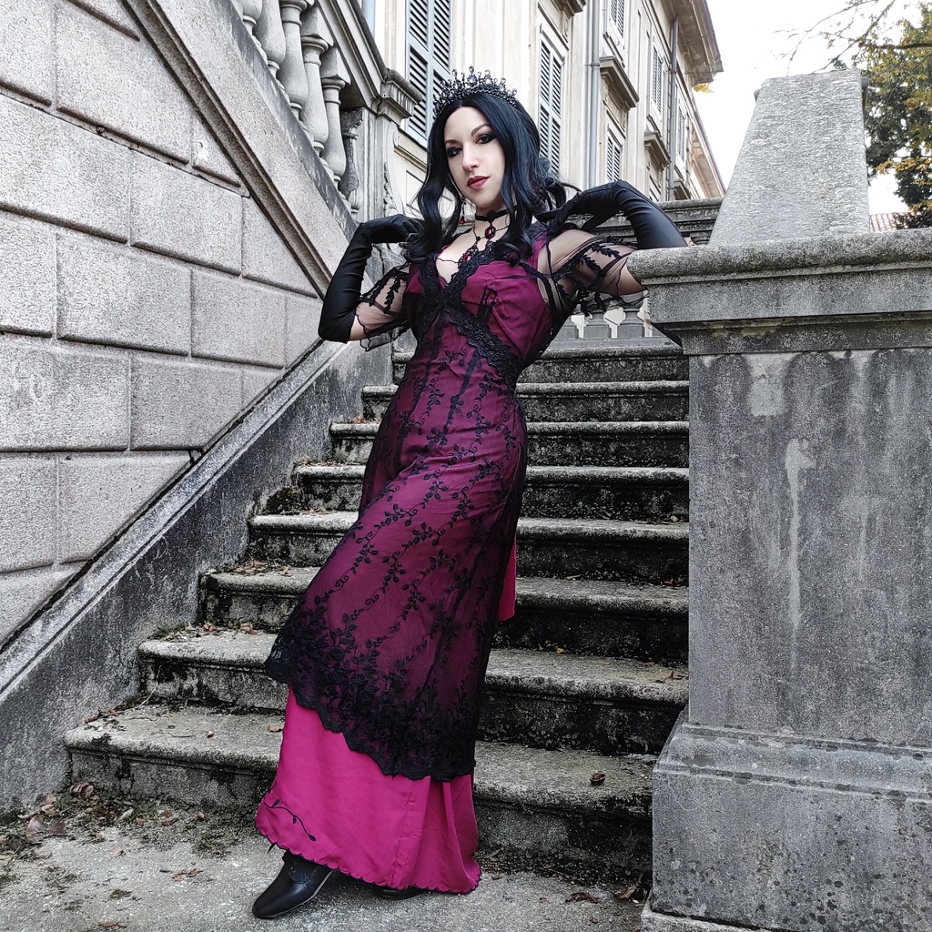 Victorian Gothic Titanic Tea Party Gown Antique Maxi Dress