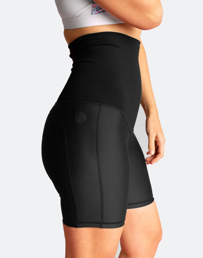 high waisted bicycle shorts