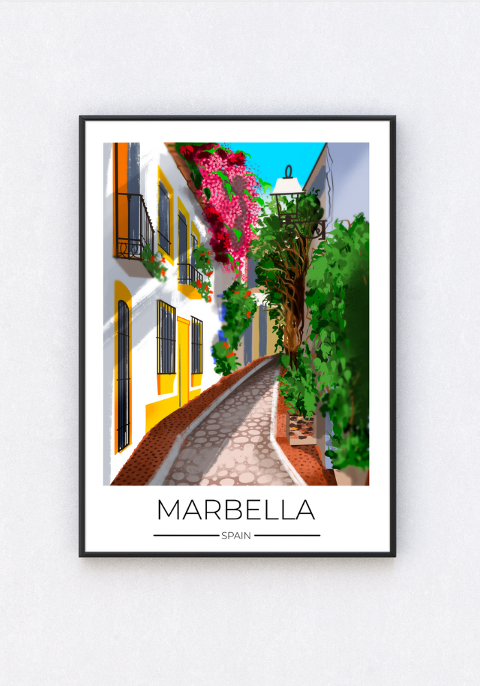 Marbella Travel print