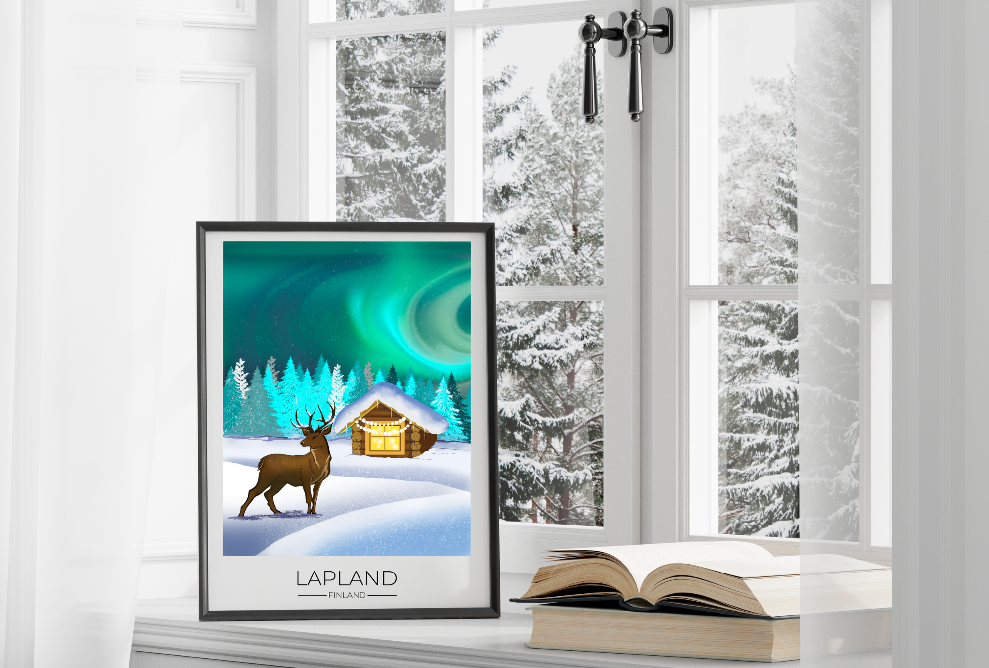 Lapland Travel Poster Print