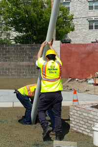 flagpole installation in Roanoke, VA