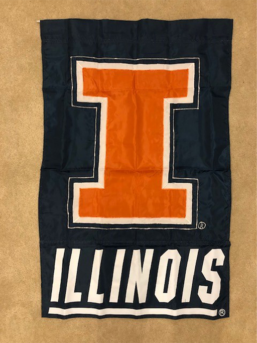 Illinois Fighting Illini Banner and Scroll Sign