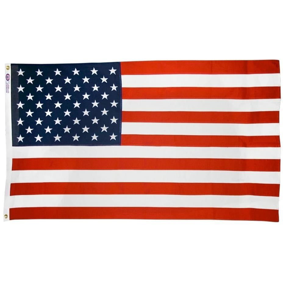 3'x5' U.S. Cotton Sheeting Flag — Gates Flag, Flagpole Installation