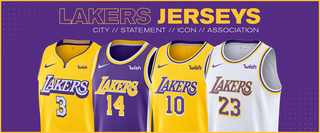 lakers jerseys through the years