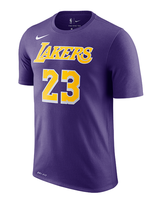 lakers tee shirt jersey