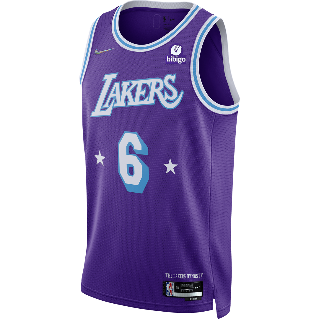 Men's New Era Purple/Light Blue Los Angeles Lakers 2021/22 City Edition  City Edition Official
